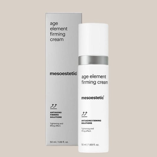 Mesoestetic Age Element Firming Cream - luksuzna anti-age krema u elegantnoj bijeloj bočici, idealna za učvršćivanje i hidrataciju kože