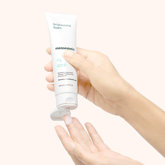 mesoestetic brightening foam